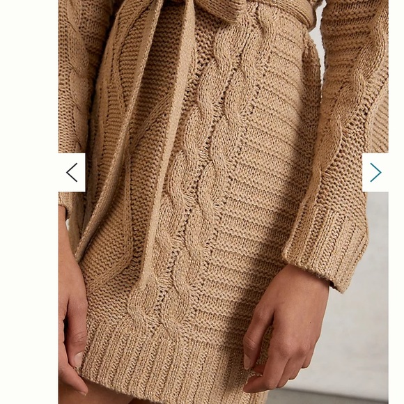 Anthropologie Amadi Leah Cable-Knit Sweater Dress Size S - Picture 5 of 13